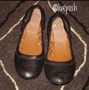 LUCKY BRAND Emmie Black Leather Flats